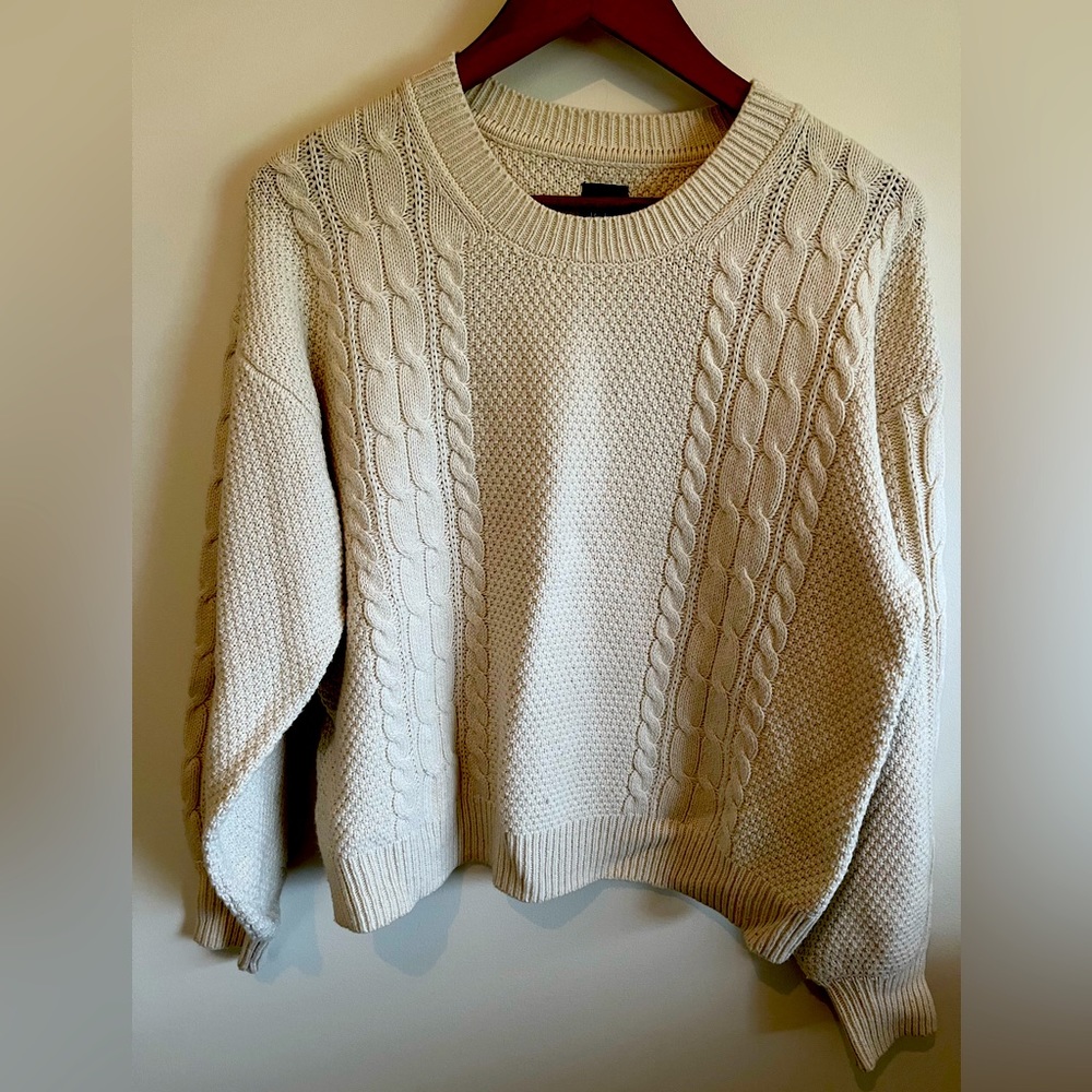 Cable knit sweater